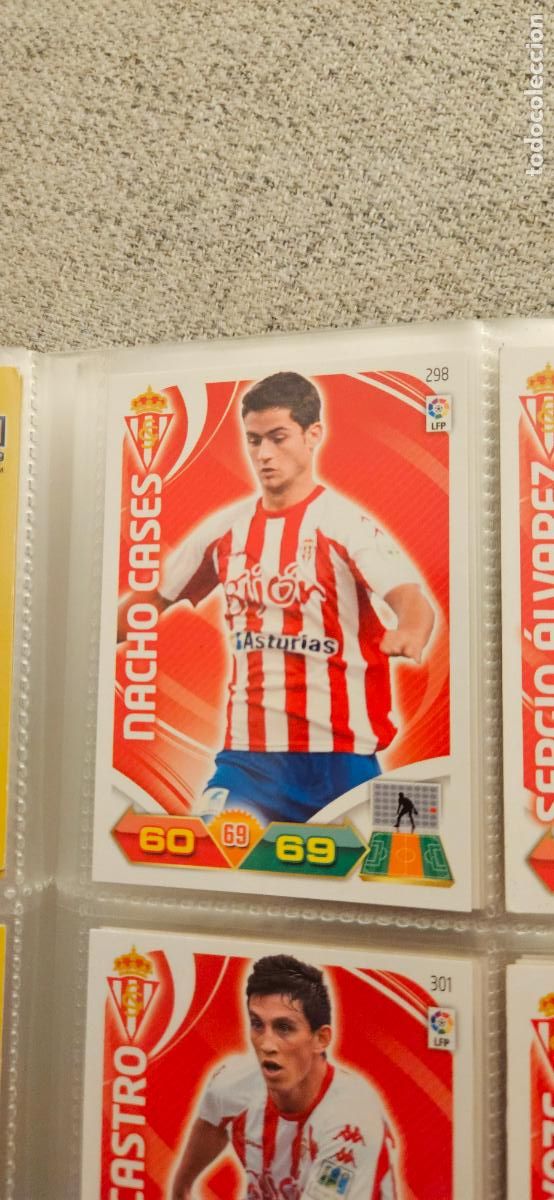 Fu&szlig;ball-Sticker: 298 Nacho Cases Sporting adrenalyn 2011 2012 11 12 trading card