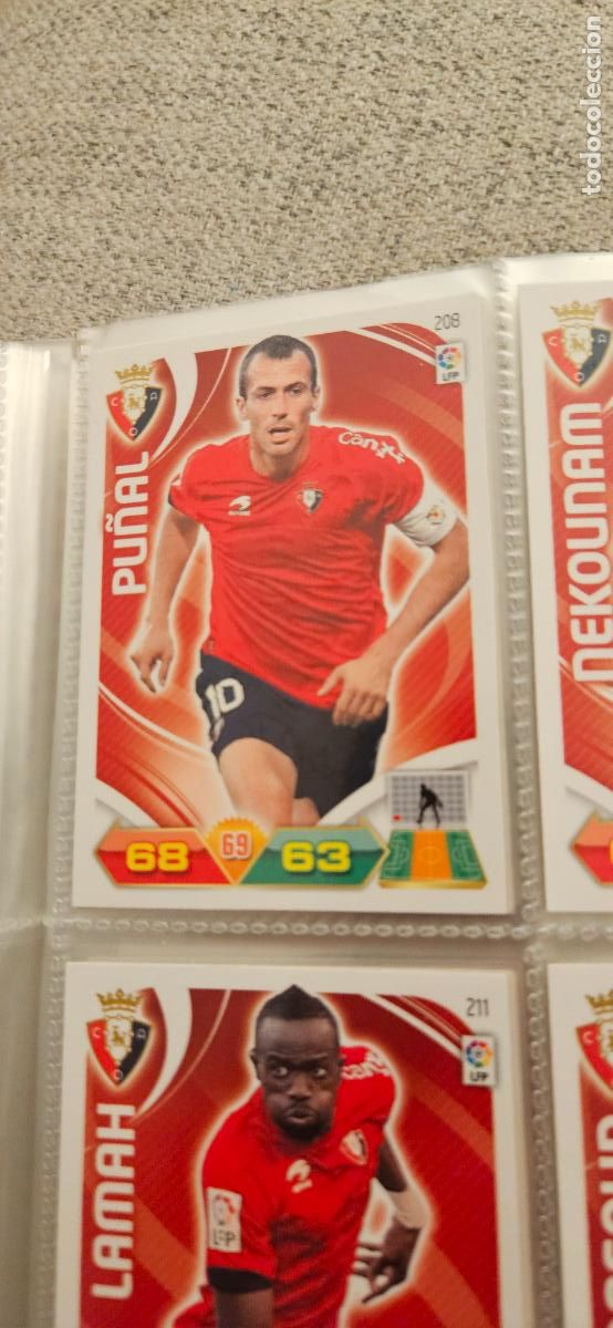 Fu&szlig;ball-Sticker: 208 Pu&ntilde;al Osasuna adrenalyn 2011 2012 11 12 trading card