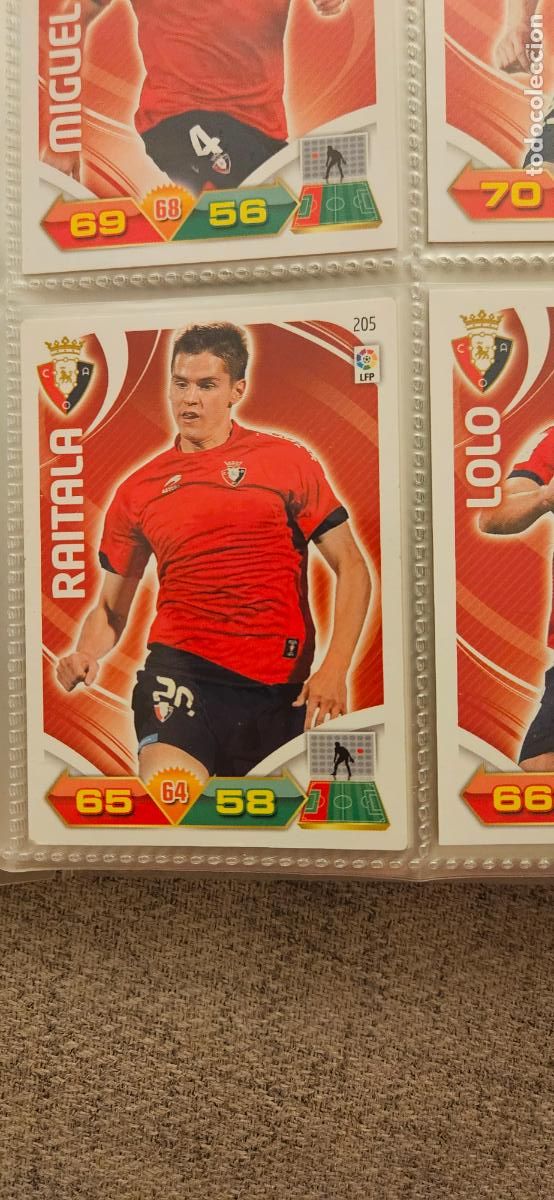 Fu&szlig;ball-Sticker: 205 Raitala Osasuna adrenalyn 2011 2012 11 12 trading card