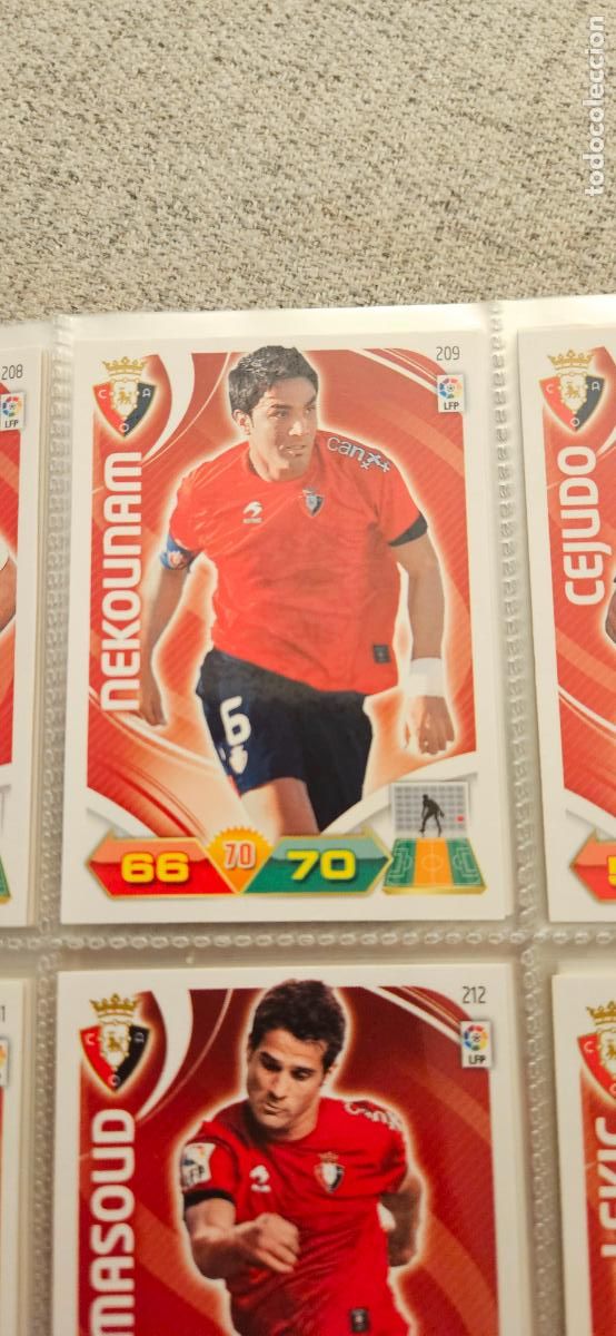 Fu&szlig;ball-Sticker: 209 Nekounam Osasuna adrenalyn 2011 2012 11 12 trading card