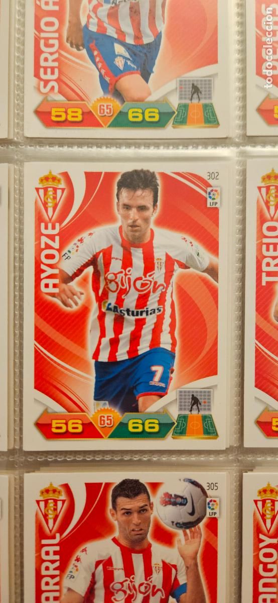 Fu&szlig;ball-Sticker: 302 Ayoze Sporting adrenalyn 2011 2012 11 12 trading card