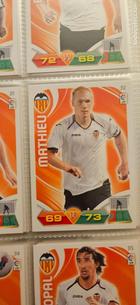 Fu&szlig;ball-Sticker: 312 Mathieu Valencia adrenalyn 2011 2012 11 12 trading card