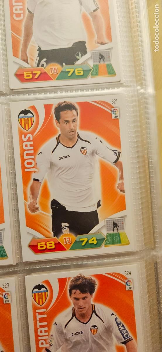 Fu&szlig;ball-Sticker: 321 Jonas Valencia adrenalyn 2011 2012 11 12 trading card