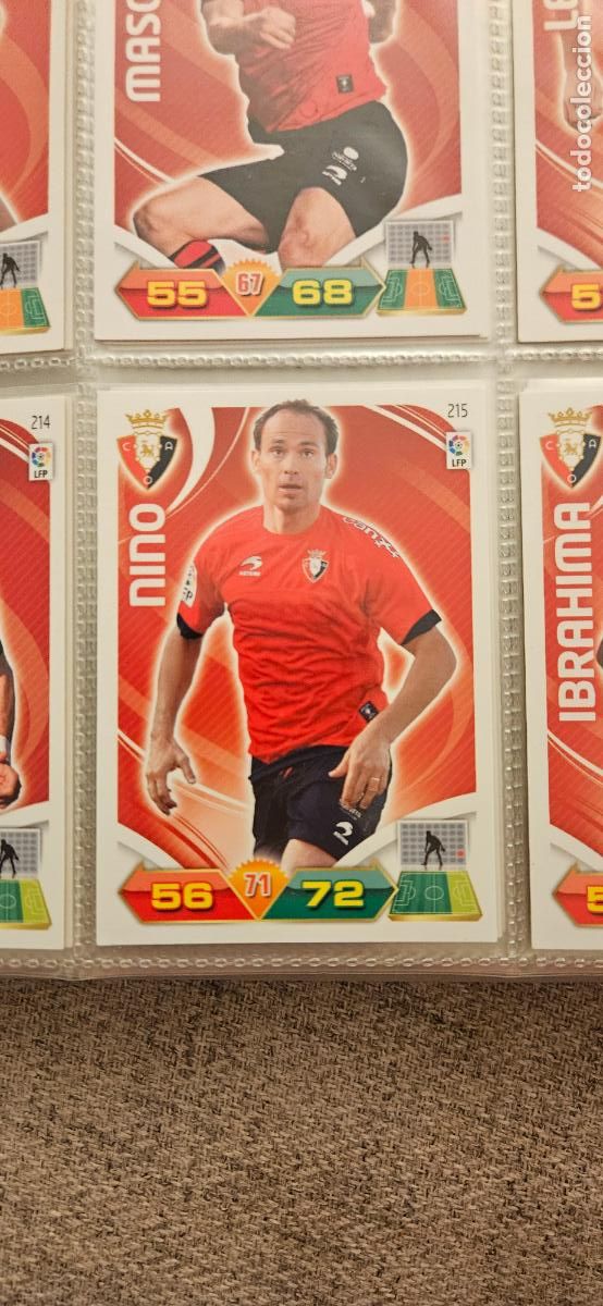 Fu&szlig;ball-Sticker: 215 Nino Osasuna adrenalyn 2011 2012 11 12 trading card