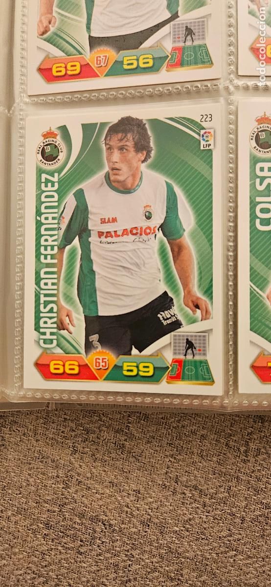 Fu&szlig;ball-Sticker: 223 Christian Fern&aacute;ndez R&aacute;cing adrenalyn 2011 2012 11 12 trading card