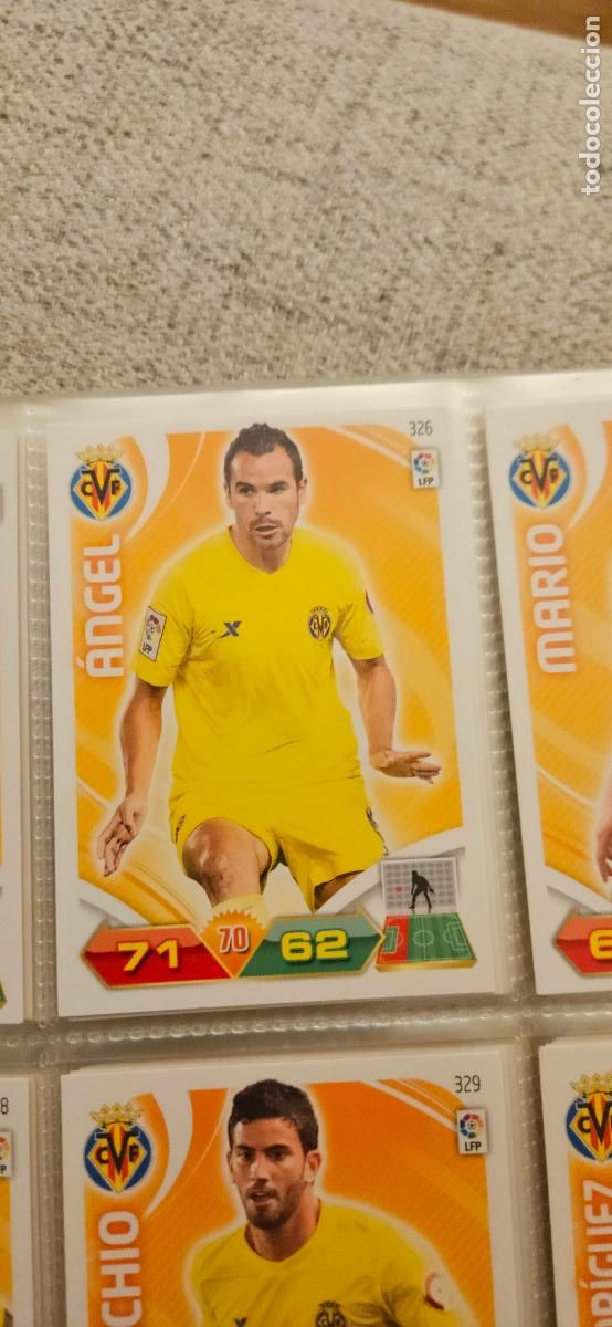 Fu&szlig;ball-Sticker: 326 &Aacute;ngel Villarreal adrenalyn 2011 2012 11 12 trading card