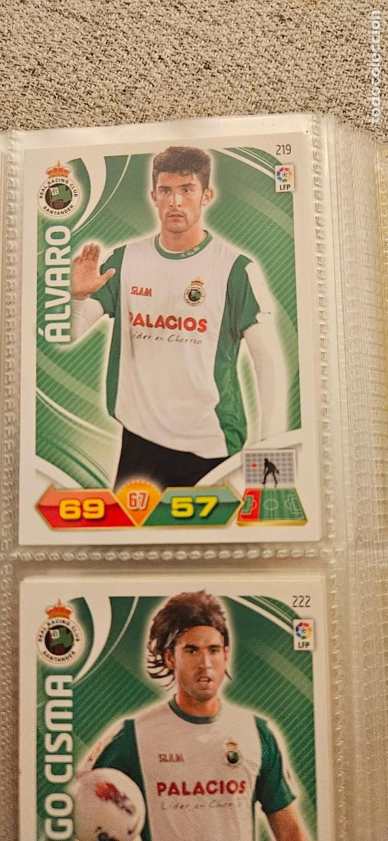 Fu&szlig;ball-Sticker: 219 &Aacute;lvaro R&aacute;cing adrenalyn 2011 2012 11 12 trading card