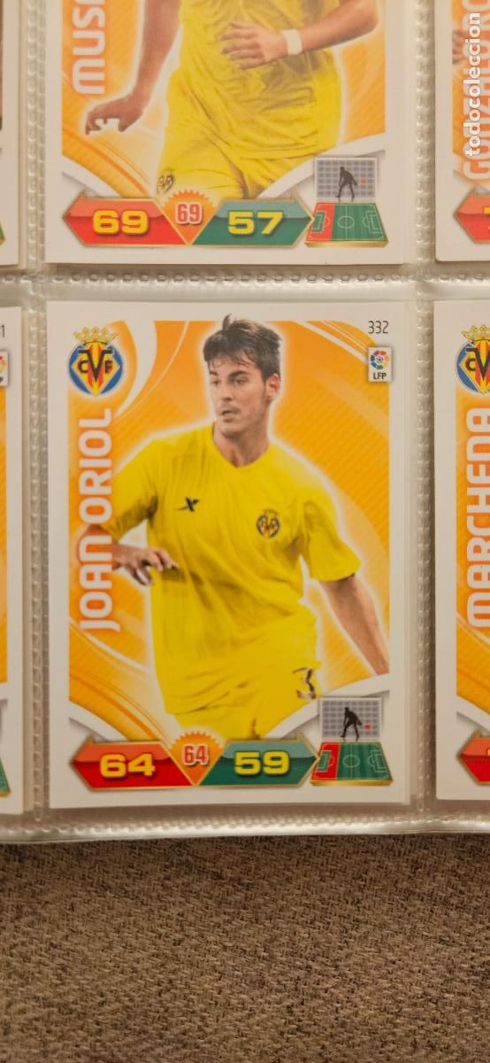 Fu&szlig;ball-Sticker: 332 Joan Oriol Villarreal adrenalyn 2011 2012 11 12 trading card