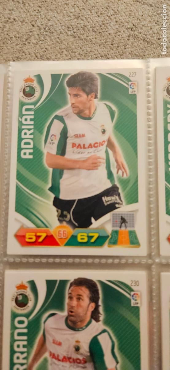 Fu&szlig;ball-Sticker: 227 Adri&aacute;n R&aacute;cing adrenalyn 2011 2012 11 12 trading card