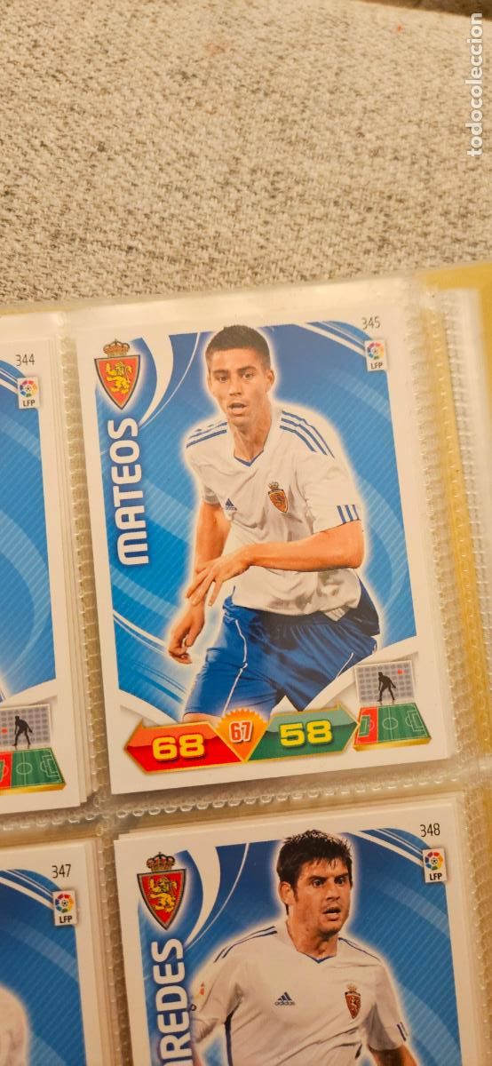 Fu&szlig;ball-Sticker: 345 Mateos Zaragoza adrenalyn 2011 2012 11 12 trading card