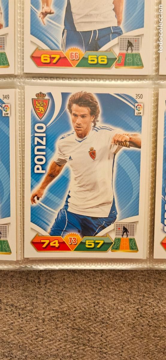 Fu&szlig;ball-Sticker: 350 Ponzio Zaragoza adrenalyn 2011 2012 11 12 trading card