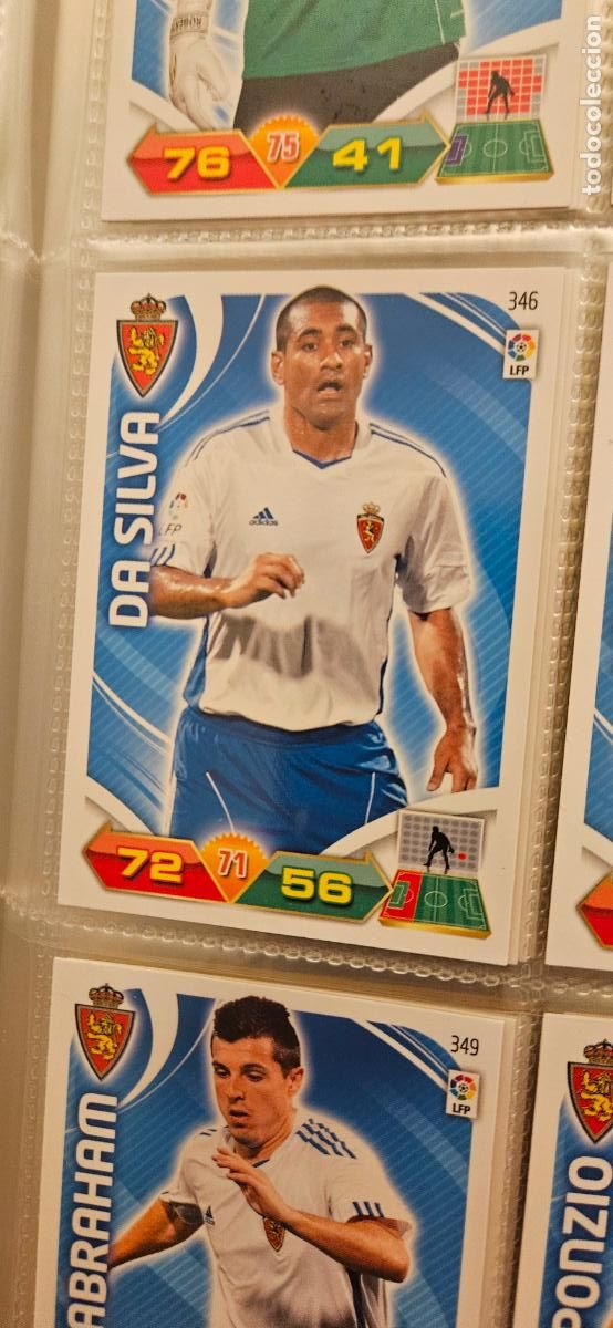 Fu&szlig;ball-Sticker: 346 Da Silva Zaragoza adrenalyn 2011 2012 11 12 trading card