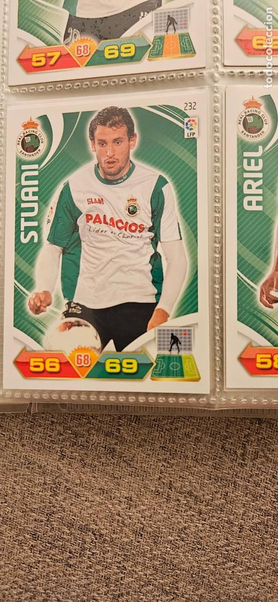 Fu&szlig;ball-Sticker: 232 Stuani R&aacute;cing adrenalyn 2011 2012 11 12 trading card