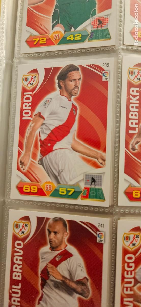 Fu&szlig;ball-Sticker: 238 Jordi Rayo Vallecano adrenalyn 2011 2012 11 12 trading card