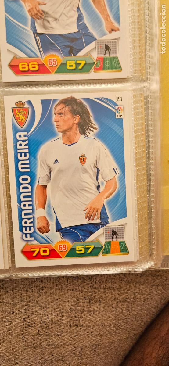 Fu&szlig;ball-Sticker: 351 Fernando Meira Zaragoza adrenalyn 2011 2012 11 12 trading card