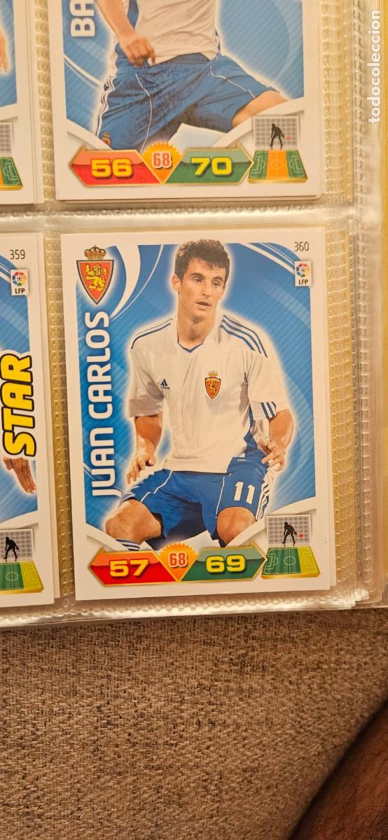 Fu&szlig;ball-Sticker: 360 Juan Carlos Zaragoza adrenalyn 2011 2012 11 12 trading card