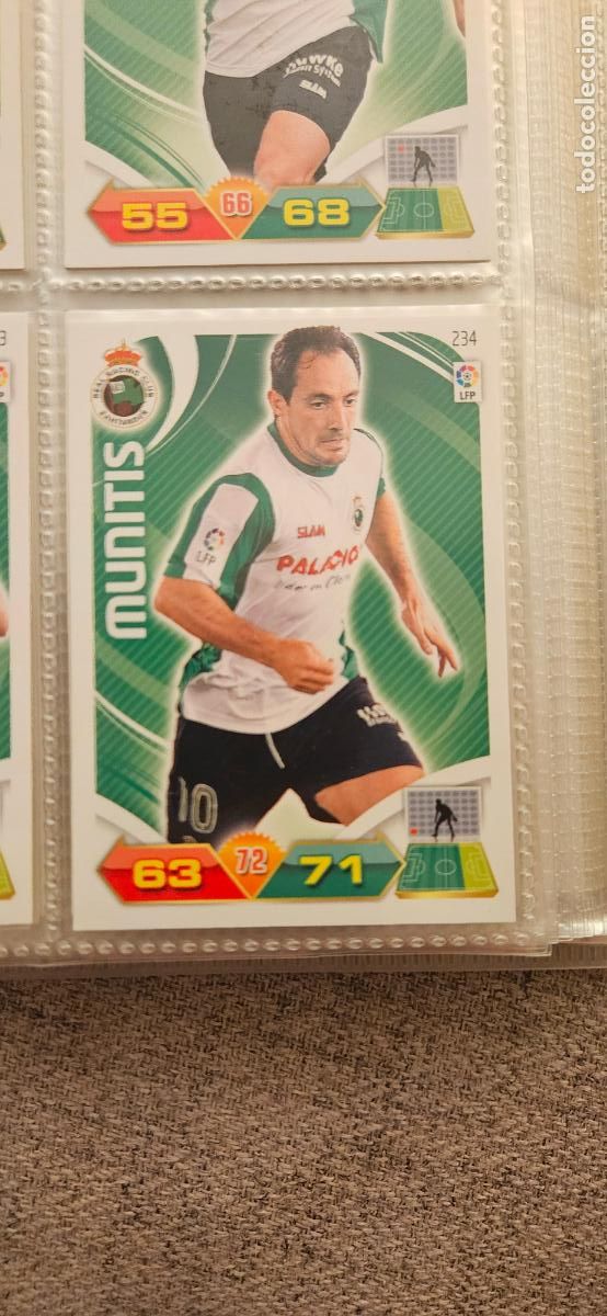 Fu&szlig;ball-Sticker: 234 Munitis R&aacute;cing adrenalyn 2011 2012 11 12 trading card