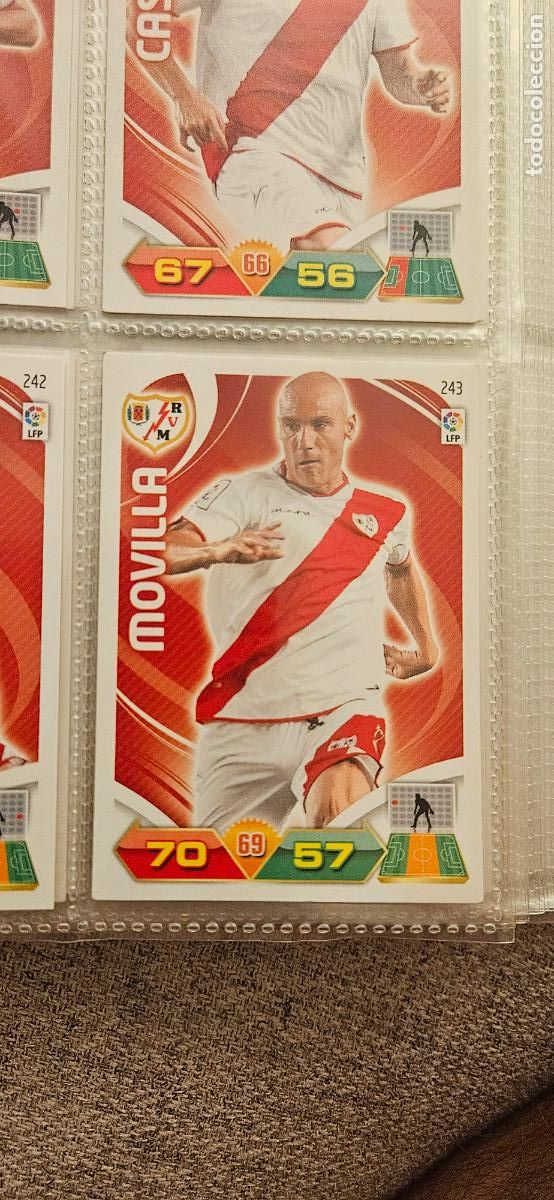 Fu&szlig;ball-Sticker: 243 Movilla Rayo Vallecano adrenalyn 2011 2012 11 12 trading card
