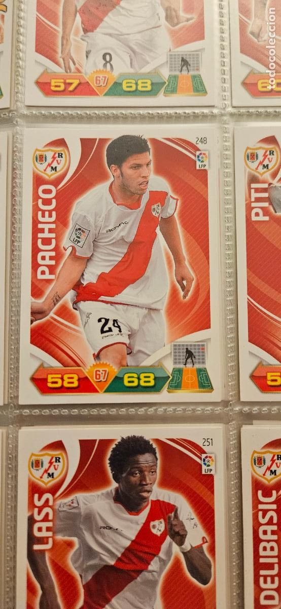 Fu&szlig;ball-Sticker: 248 Pacheco Rayo Vallecano adrenalyn 2011 2012 11 12 trading card