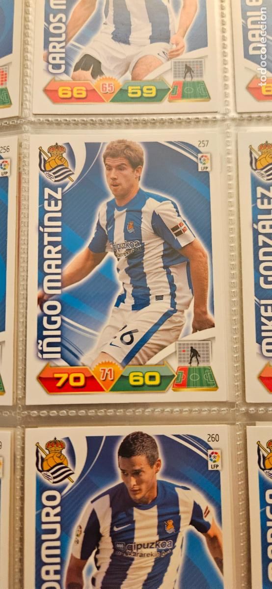 Fu&szlig;ball-Sticker: 257 &Iacute;&ntilde;igo Mart&iacute;nez R. Sociedad adrenalyn 2011 2012 11 12 trading card