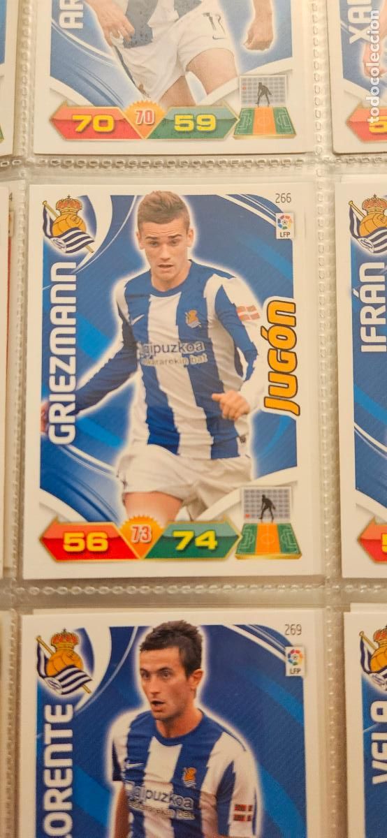 Cromos de f&uacute;tbol: 266 Griezmann R. Sociedad adrenalyn 2011 2012 11 12 trading card