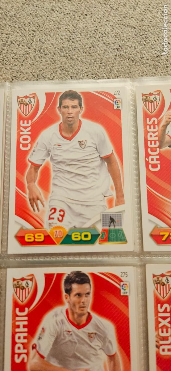 Cromos de f&uacute;tbol: 272 Coke Sevilla adrenalyn 2011 2012 11 12 trading card