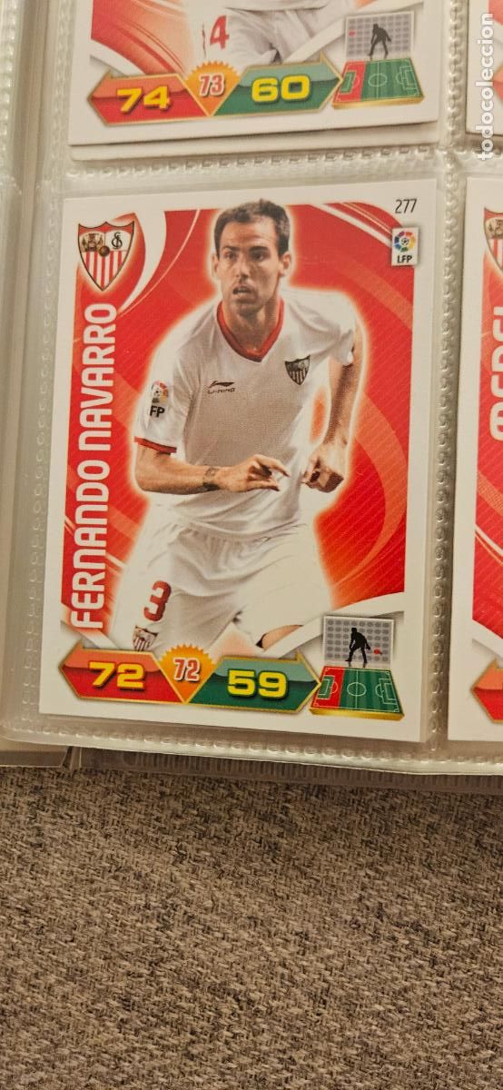 Cromos de f&uacute;tbol: 277 Fernando Navarro Sevilla adrenalyn 2011 2012 11 12 trading card