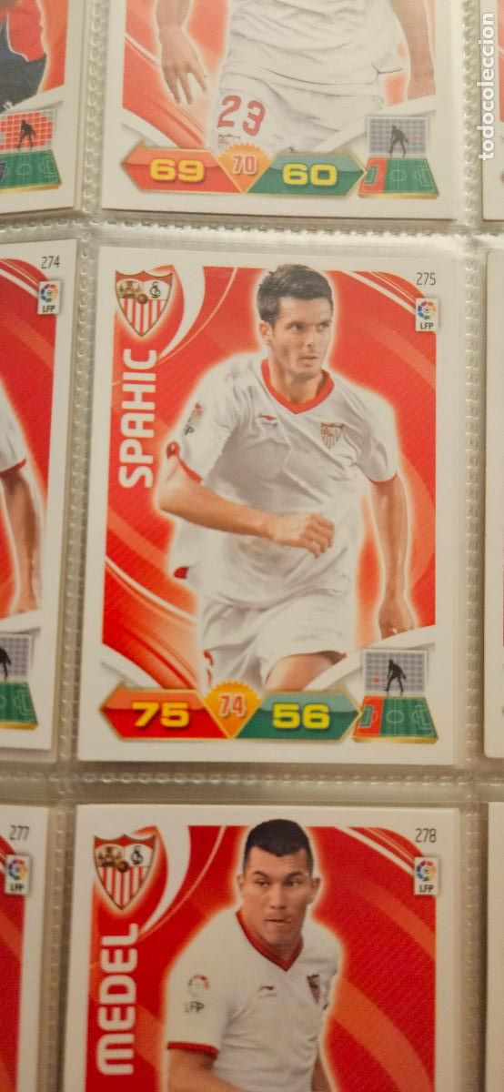 Cromos de f&uacute;tbol: 275 Spahic Sevilla adrenalyn 2011 2012 11 12 trading card