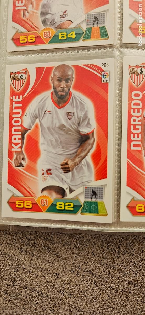 Fu&szlig;ball-Sticker: 286 Kanout&eacute; Sevilla adrenalyn 2011 2012 11 12 trading card