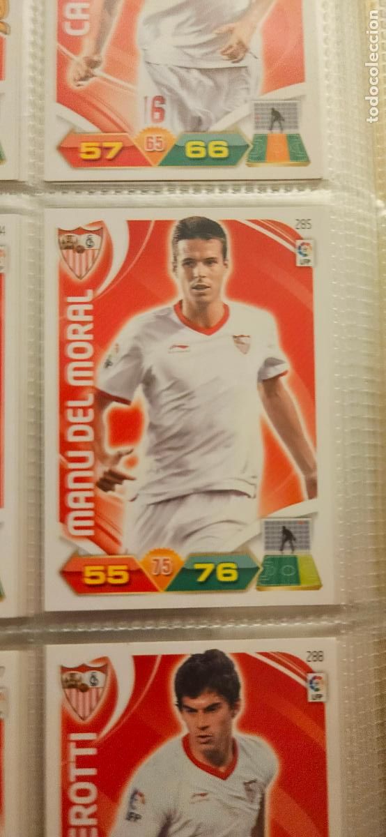 Fu&szlig;ball-Sticker: 285 Manu del Moral Sevilla adrenalyn 2011 2012 11 12 trading card