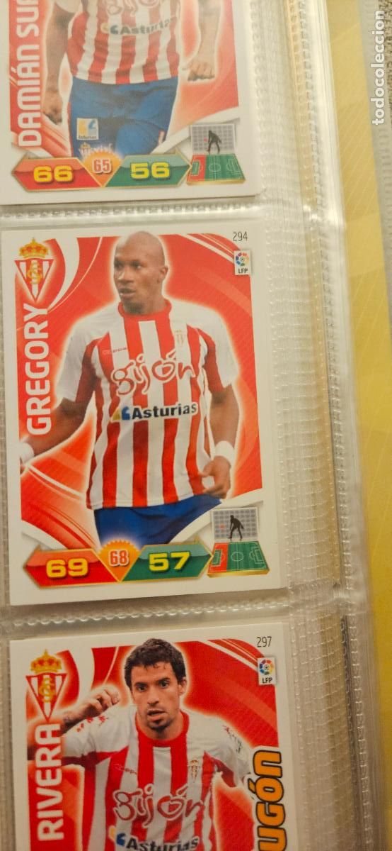 Fu&szlig;ball-Sticker: 294 Gregory Sporting adrenalyn 2011 2012 11 12 trading card