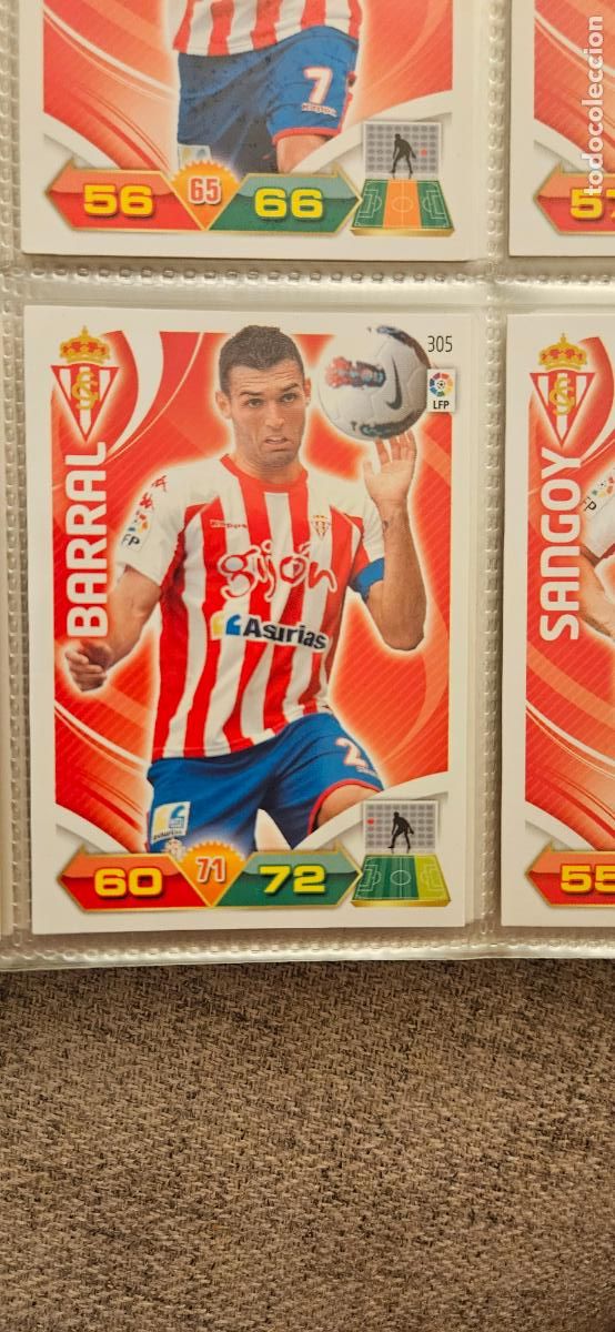Fu&szlig;ball-Sticker: 305 Barral Sporting adrenalyn 2011 2012 11 12 trading card
