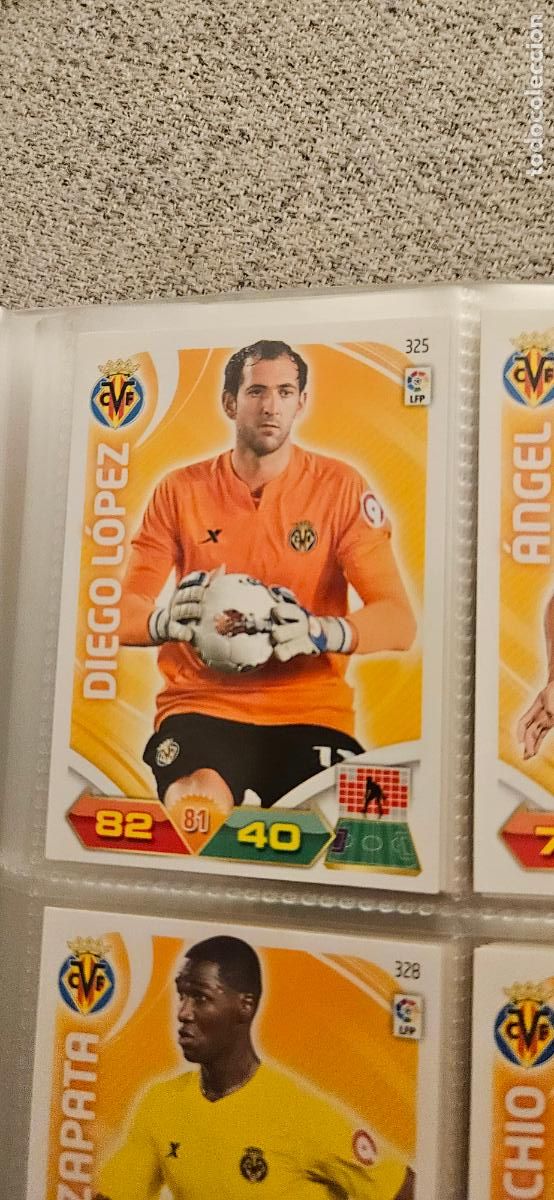 Cromos de f&uacute;tbol: 325 Diego L&oacute;pez Villarreal adrenalyn 2011 2012 11 12 trading card