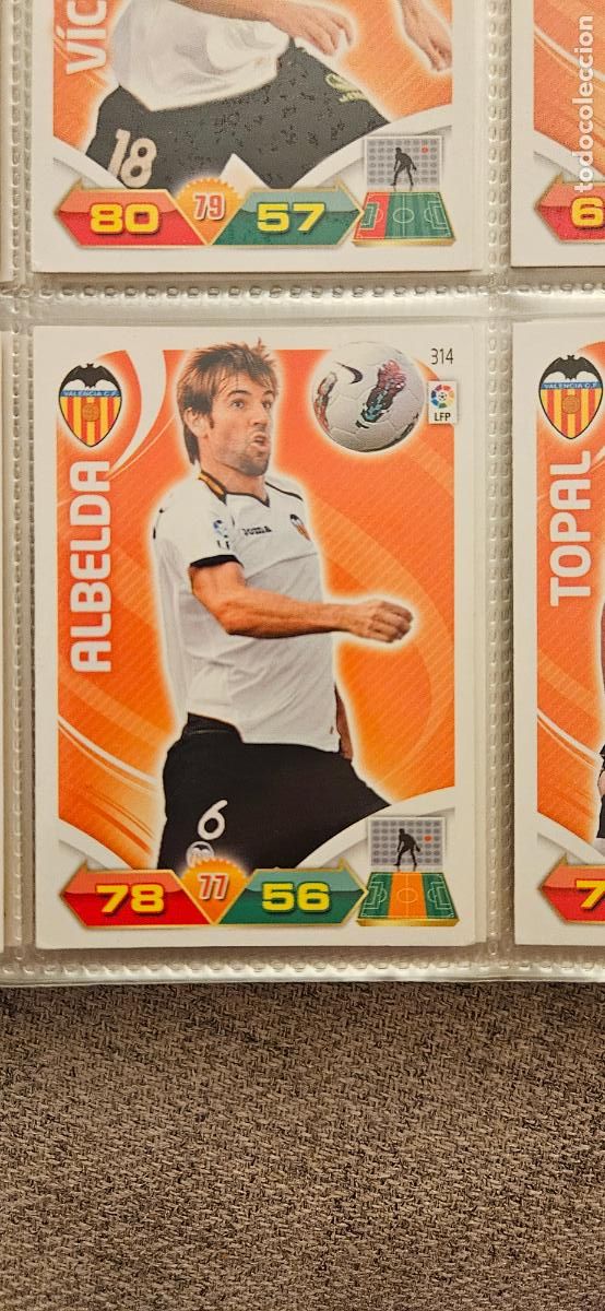 Cromos de f&uacute;tbol: 314 Albelda Valencia adrenalyn 2011 2012 11 12 trading card