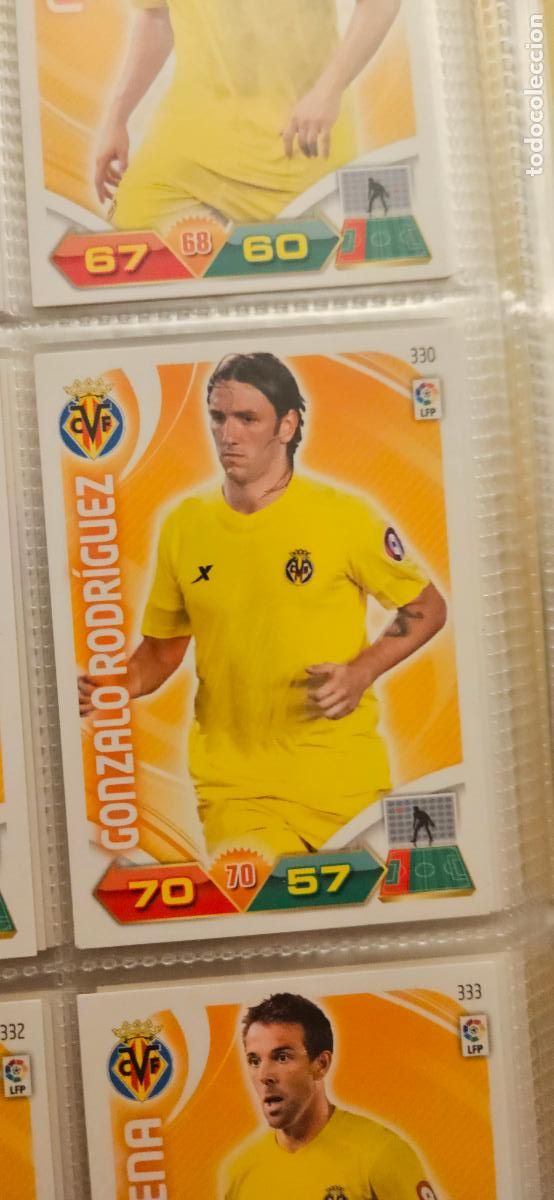 Cromos de f&uacute;tbol: 330 Gonzalo Rodr&iacute;guez Villarreal adrenalyn 2011 2012 11 12 trading card