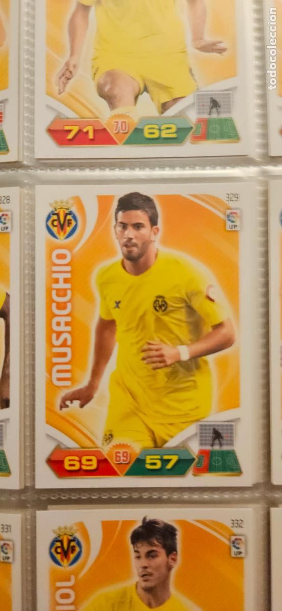 Cromos de f&uacute;tbol: 329 Musacchio Villarreal adrenalyn 2011 2012 11 12 trading card