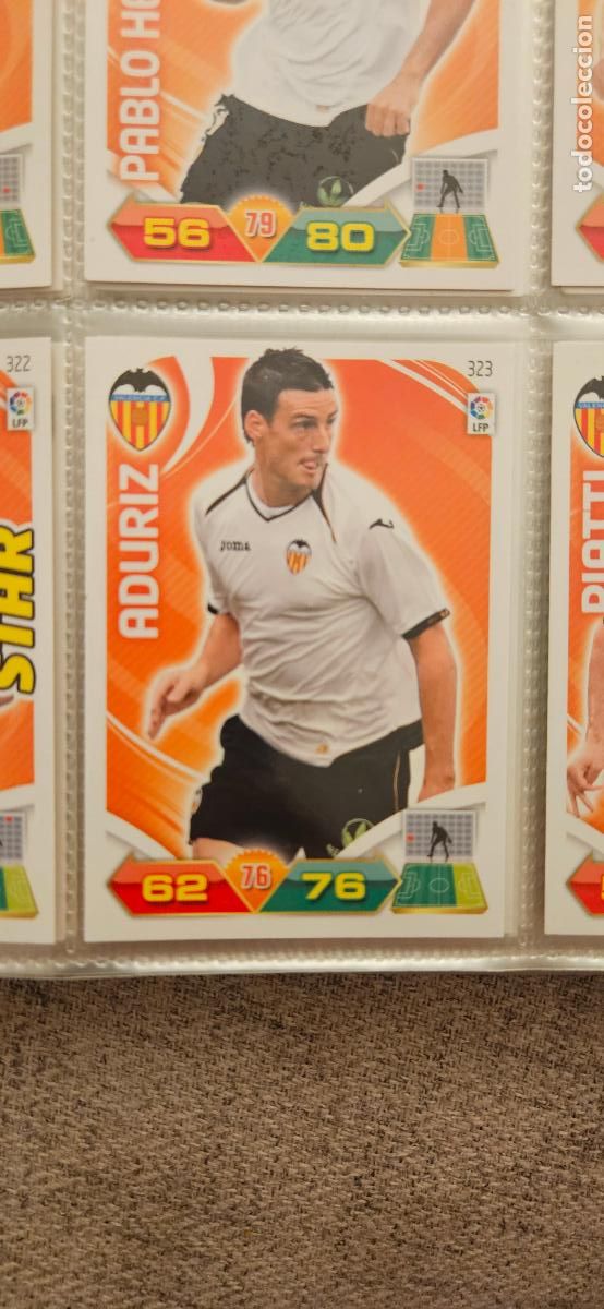 Cromos de f&uacute;tbol: 323 Aduriz Valencia adrenalyn 2011 2012 11 12 trading card