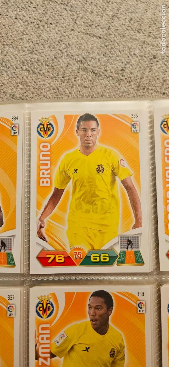 Cromos de f&uacute;tbol: 335 Bruno Villarreal adrenalyn 2011 2012 11 12 trading card