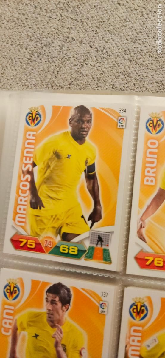Cromos de f&uacute;tbol: 334 Marcos Senna Villarreal adrenalyn 2011 2012 11 12 trading card