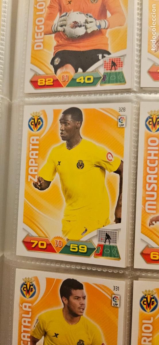 Cromos de f&uacute;tbol: 328 Zapata Villarreal adrenalyn 2011 2012 11 12 trading card