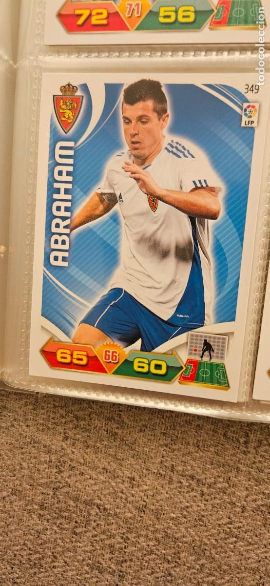 Cromos de f&uacute;tbol: 349 Abraham Zaragoza adrenalyn 2011 2012 11 12 trading card