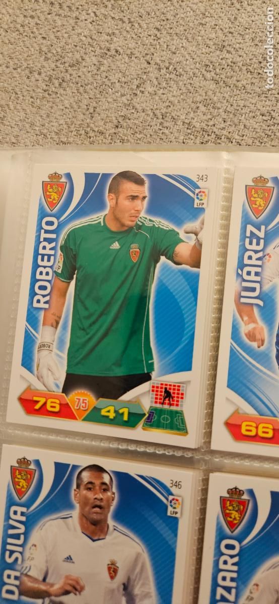 Cromos de f&uacute;tbol: 343 Roberto Zaragoza adrenalyn 2011 2012 11 12 trading card