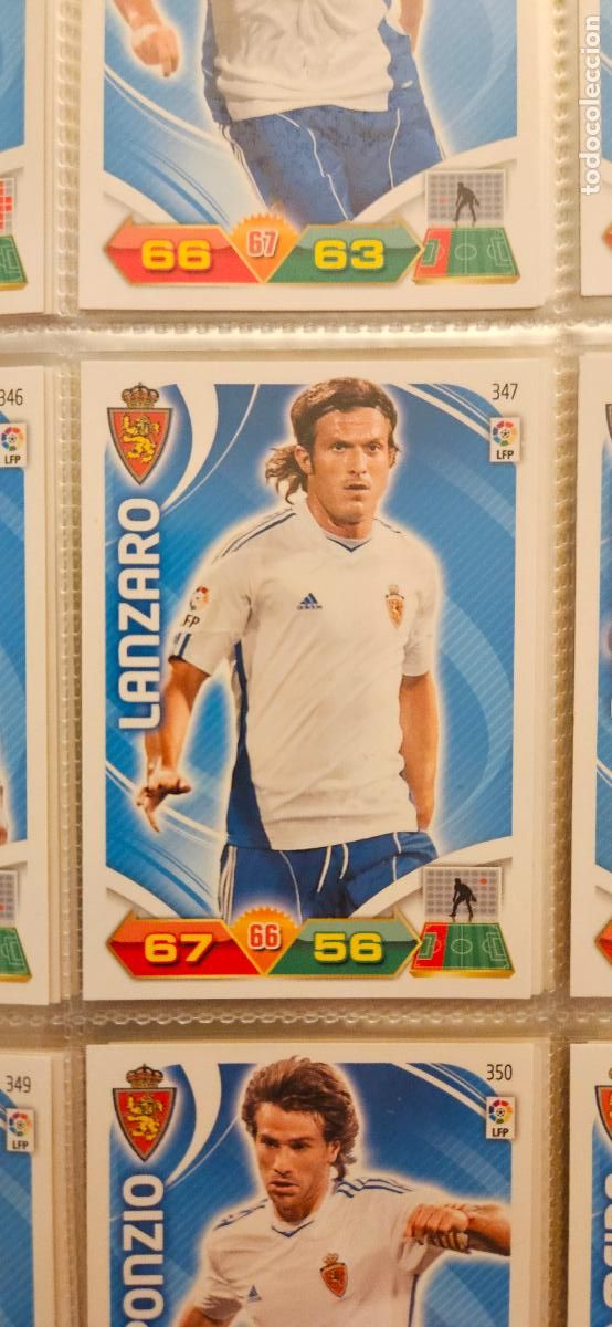 Cromos de f&uacute;tbol: 347 Lanzaro Zaragoza adrenalyn 2011 2012 11 12 trading card