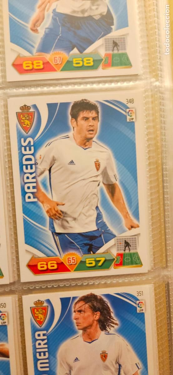 Cromos de f&uacute;tbol: 348 Paredes Zaragoza adrenalyn 2011 2012 11 12 trading card