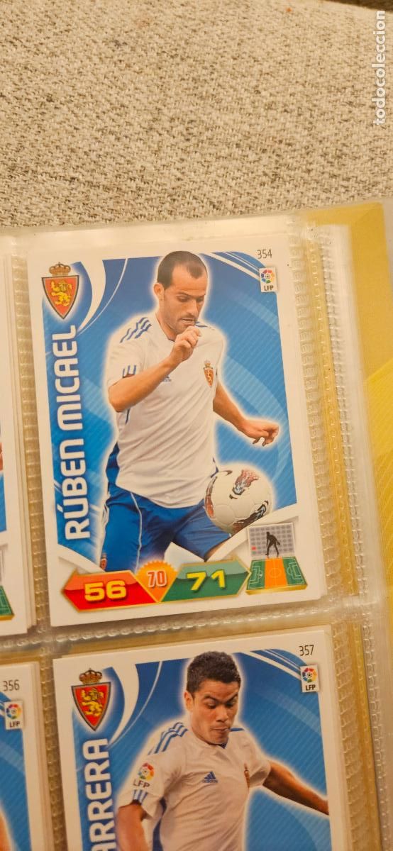 Cromos de f&uacute;tbol: 354 Rub&eacute;n Micael Zaragoza adrenalyn 2011 2012 11 12 trading card