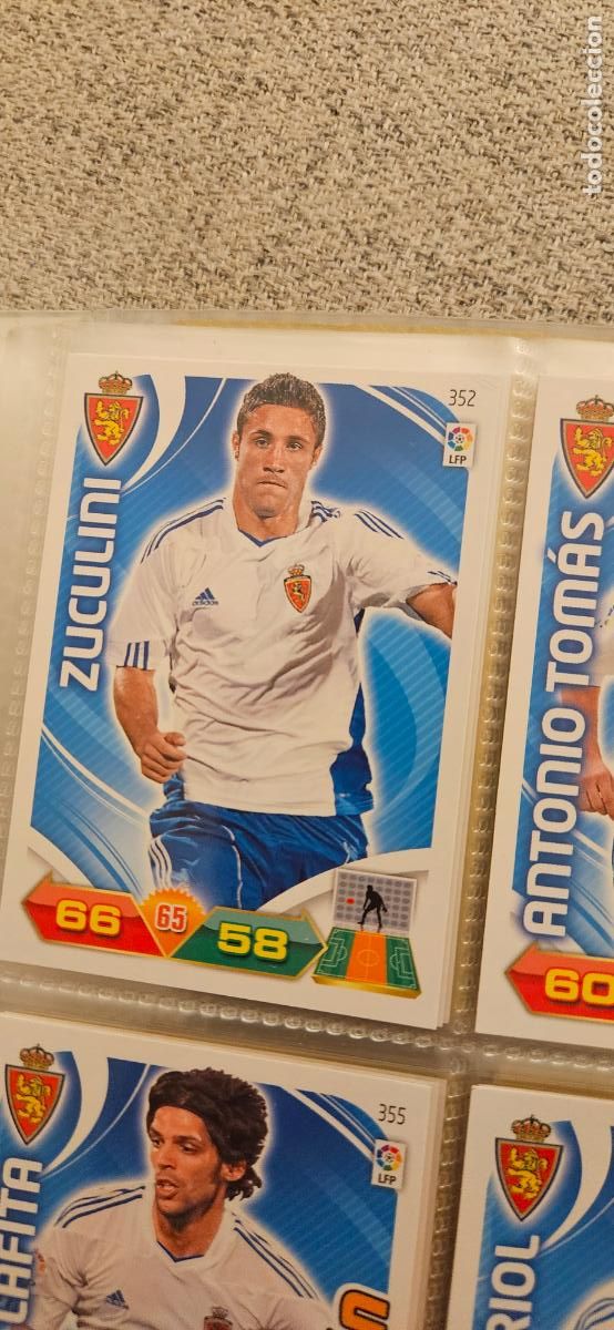 Cromos de f&uacute;tbol: 352 Zuculini Zaragoza adrenalyn 2011 2012 11 12 trading card