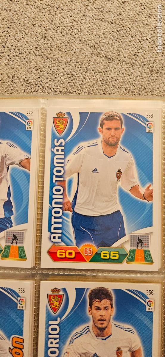 Cromos de f&uacute;tbol: 353 Antonio Tom&aacute;s Zaragoza adrenalyn 2011 2012 11 12 trading card
