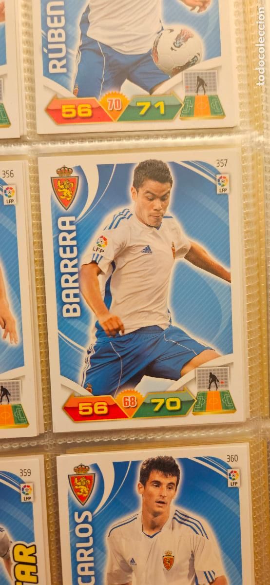 Cromos de f&uacute;tbol: 357 Barrera Zaragoza adrenalyn 2011 2012 11 12 trading card