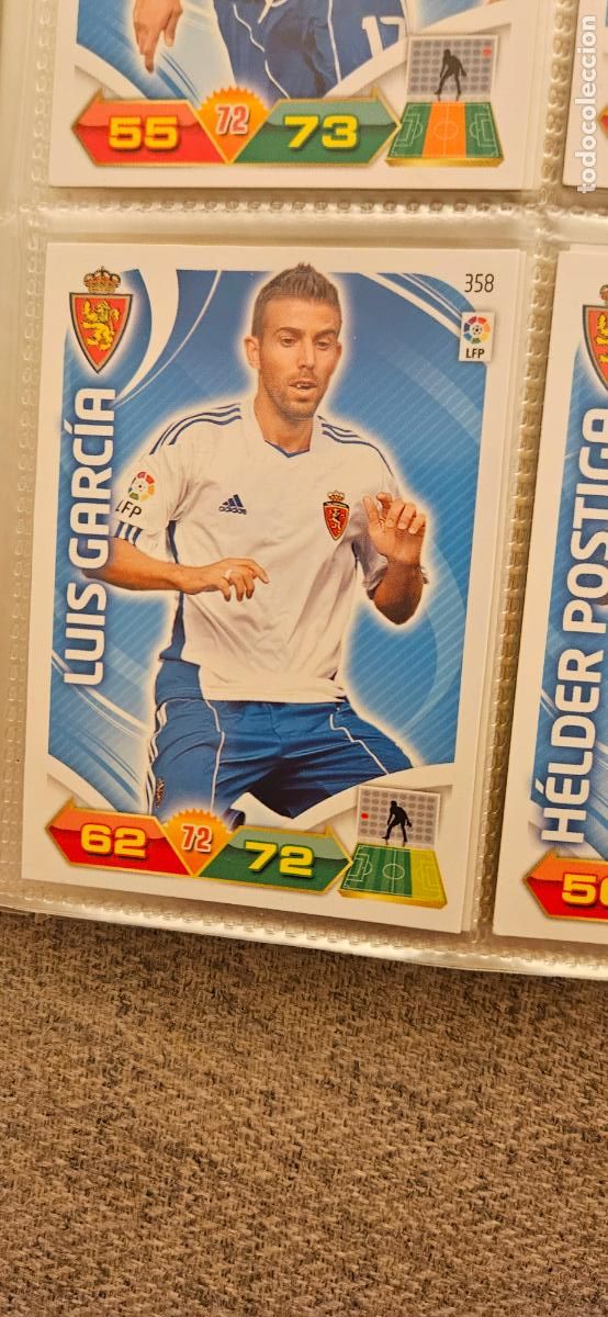 Cromos de f&uacute;tbol: 358 Luis Garc&iacute;a Zaragoza adrenalyn 2011 2012 11 12 trading card