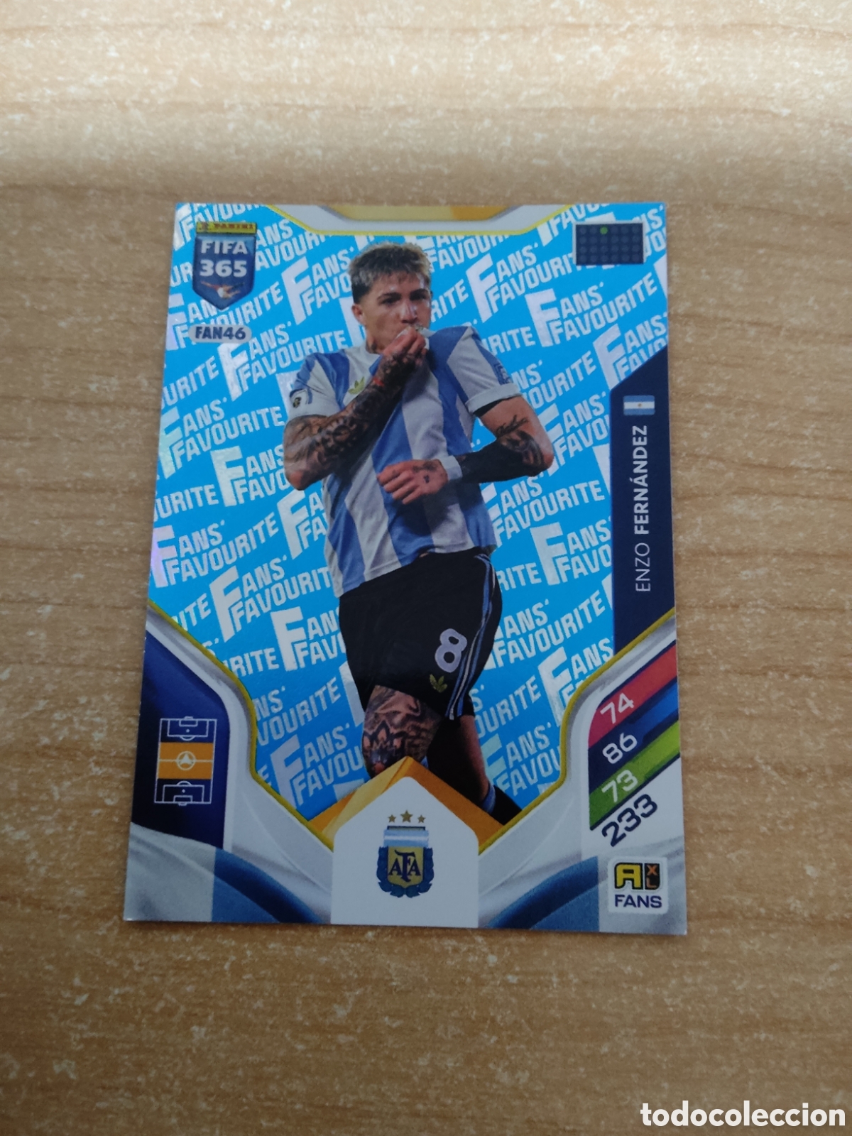 Cromos de f&uacute;tbol: FAN46 ENZO FERNANDEZ ARGENTINA AZUL FIFA 365 ADRENALYN 2026